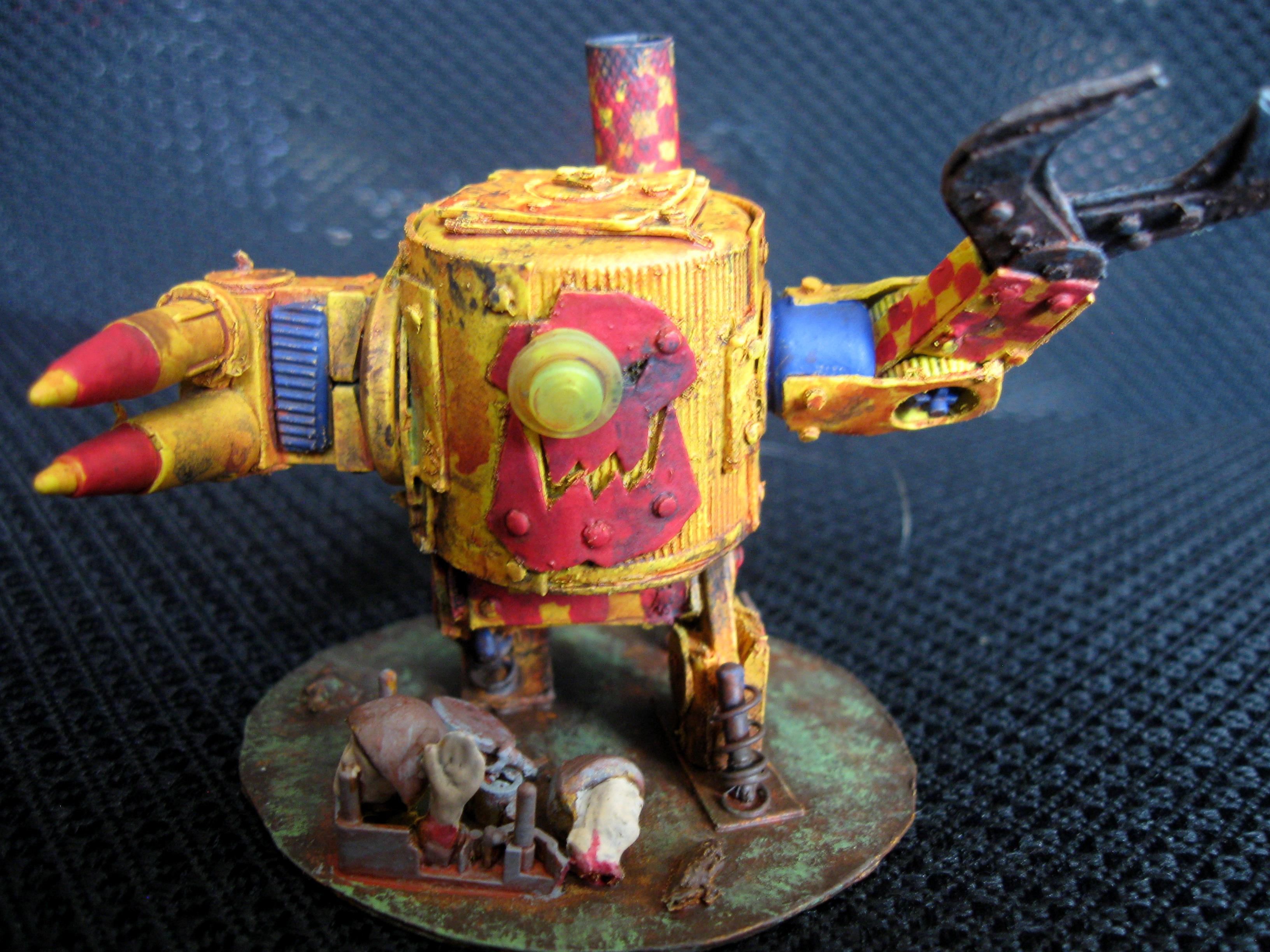 Bad Moons Killa Kan Orks Scratch Build Warhammer 40000 Yellow Kan 2 Front Gallery 7796